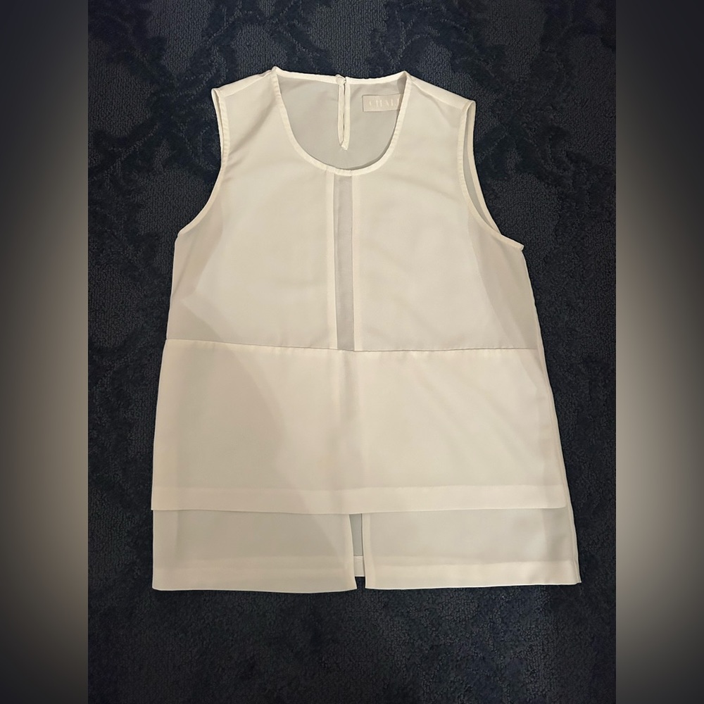 White Silk Tank